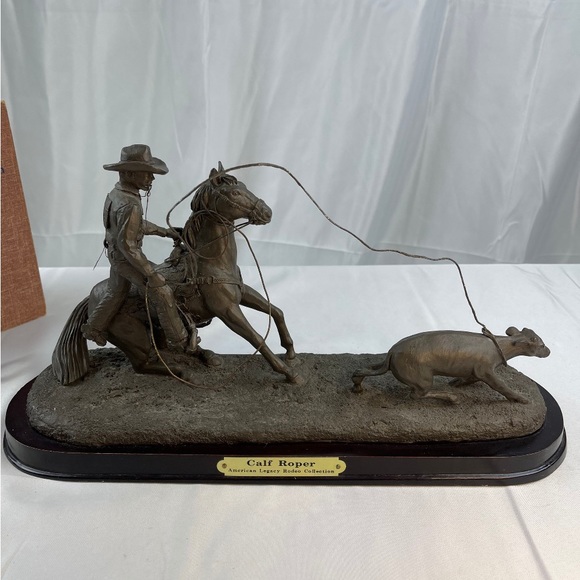 Vintage 90’s American Legacy Rodeo Collection/The Calf Roper by Bill Frank - Picture 1 of 2